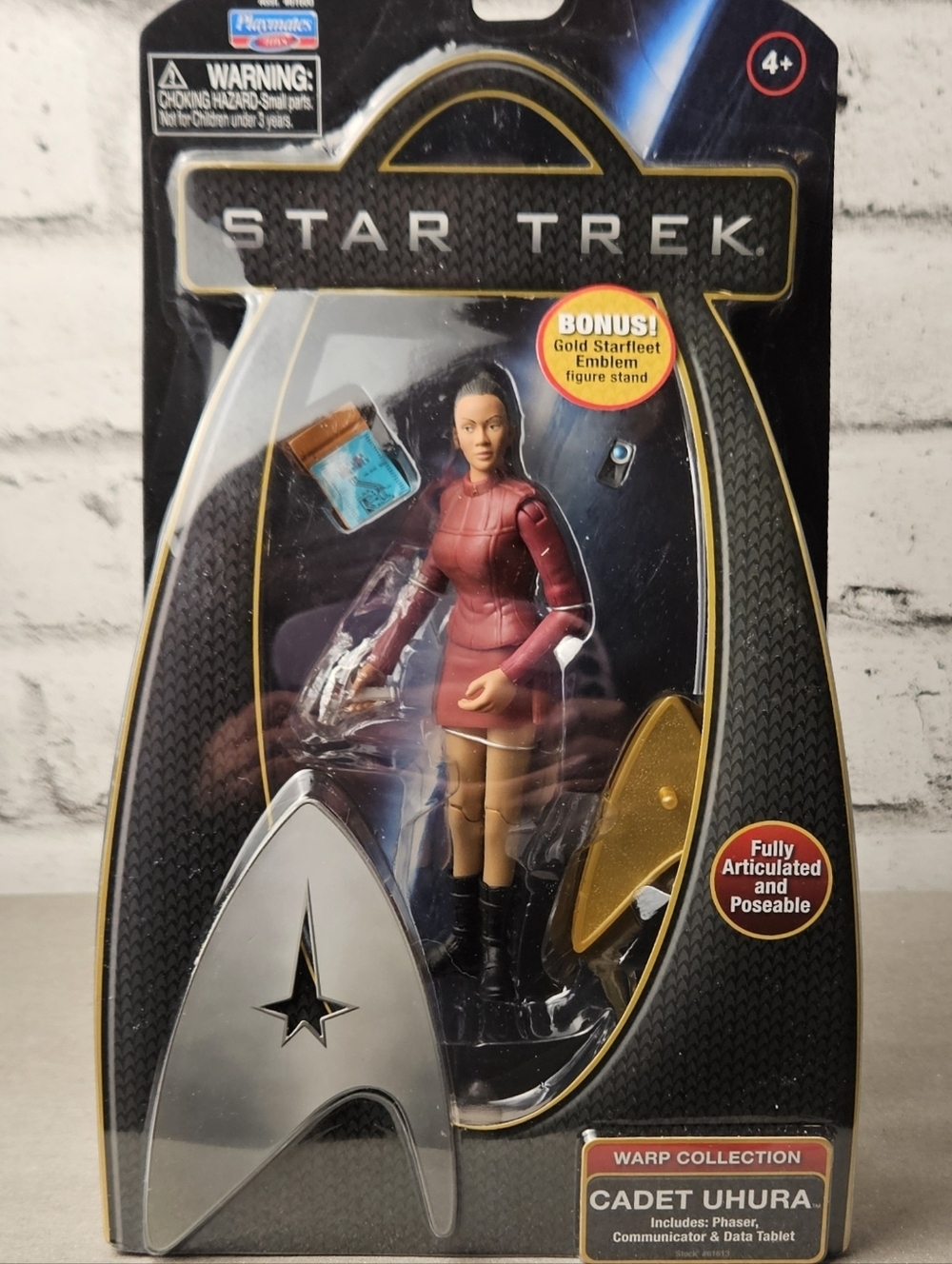 Star Trek 2009 Cadet Uhura Figure Warp Collection NIB Playmates - Picture 3 of 9